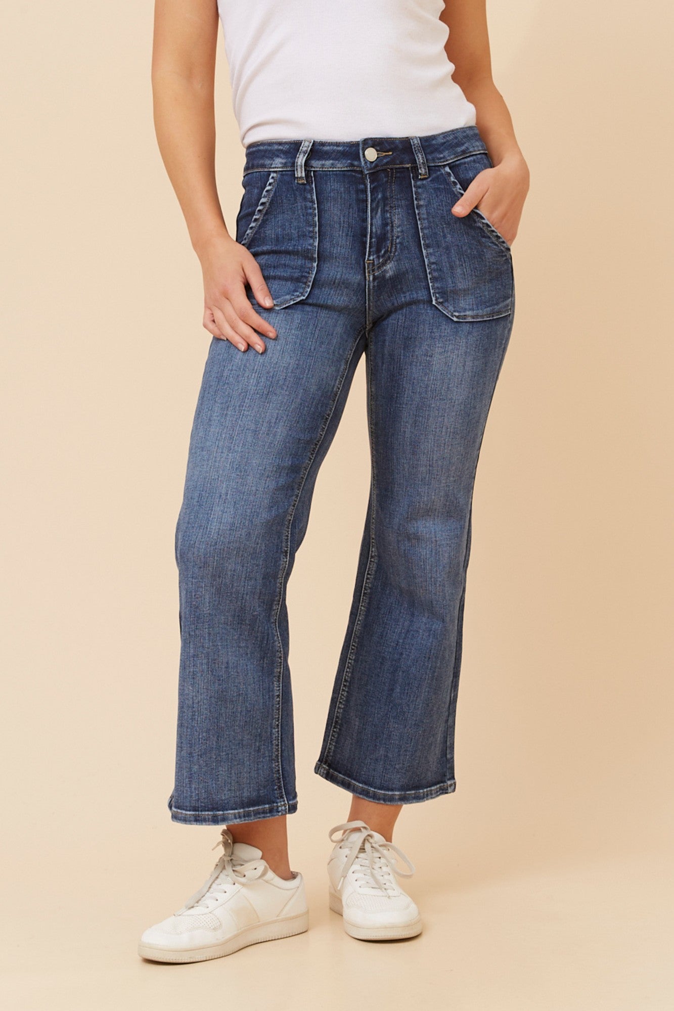 EROICA BOOT CUT DENIM PANTS (Dark Denim)