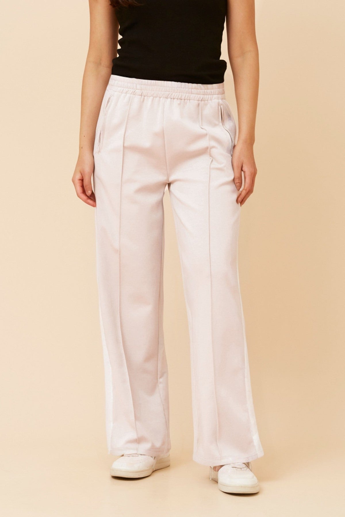 Caroline Morgan Australia ORTENSA SIDE STRIPE PANTS (Beige)