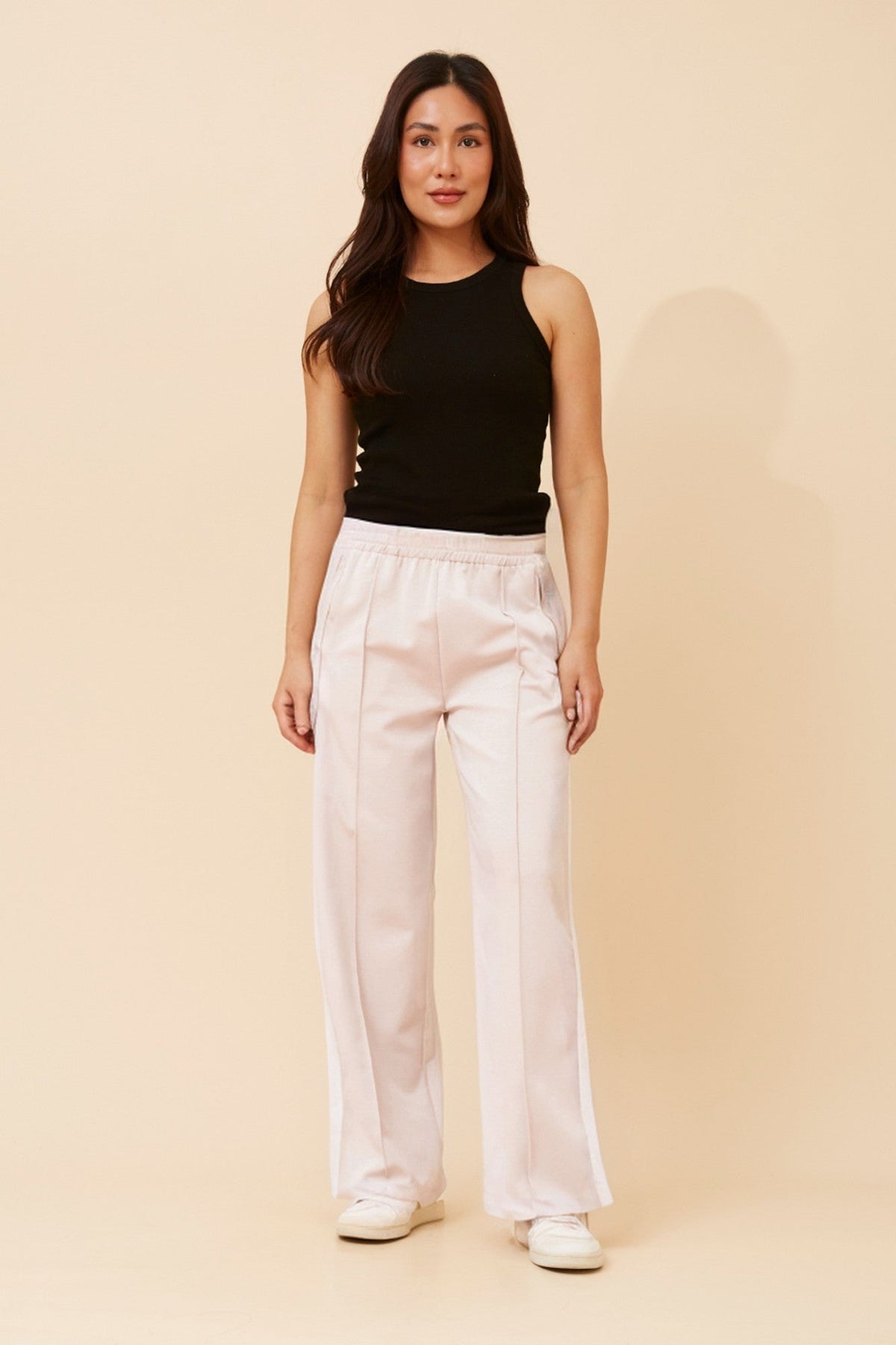 Caroline Morgan Australia ORTENSA SIDE STRIPE PANTS (Beige)