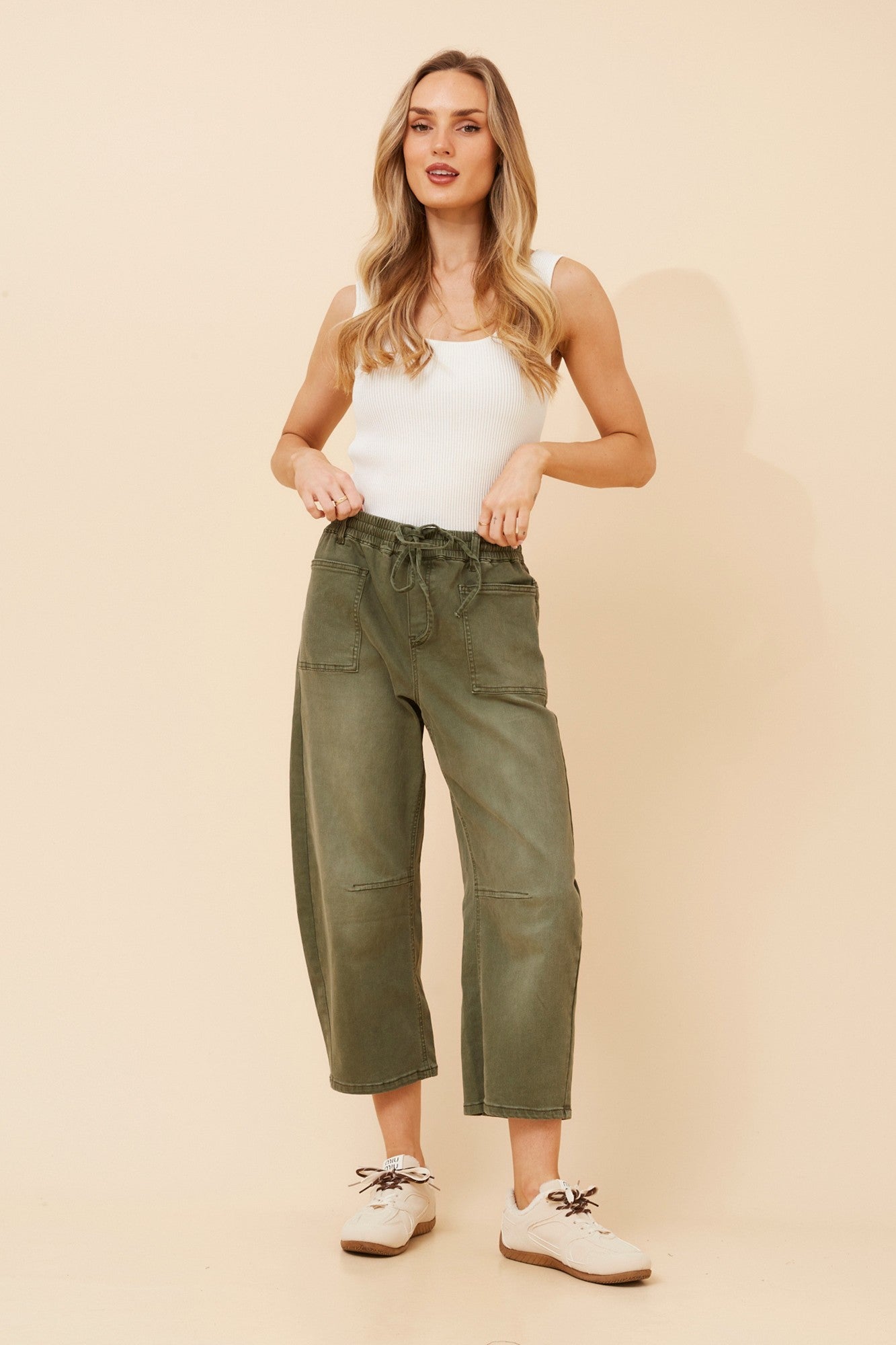 LUMA SOLID DENIM PANTS (Khaki)