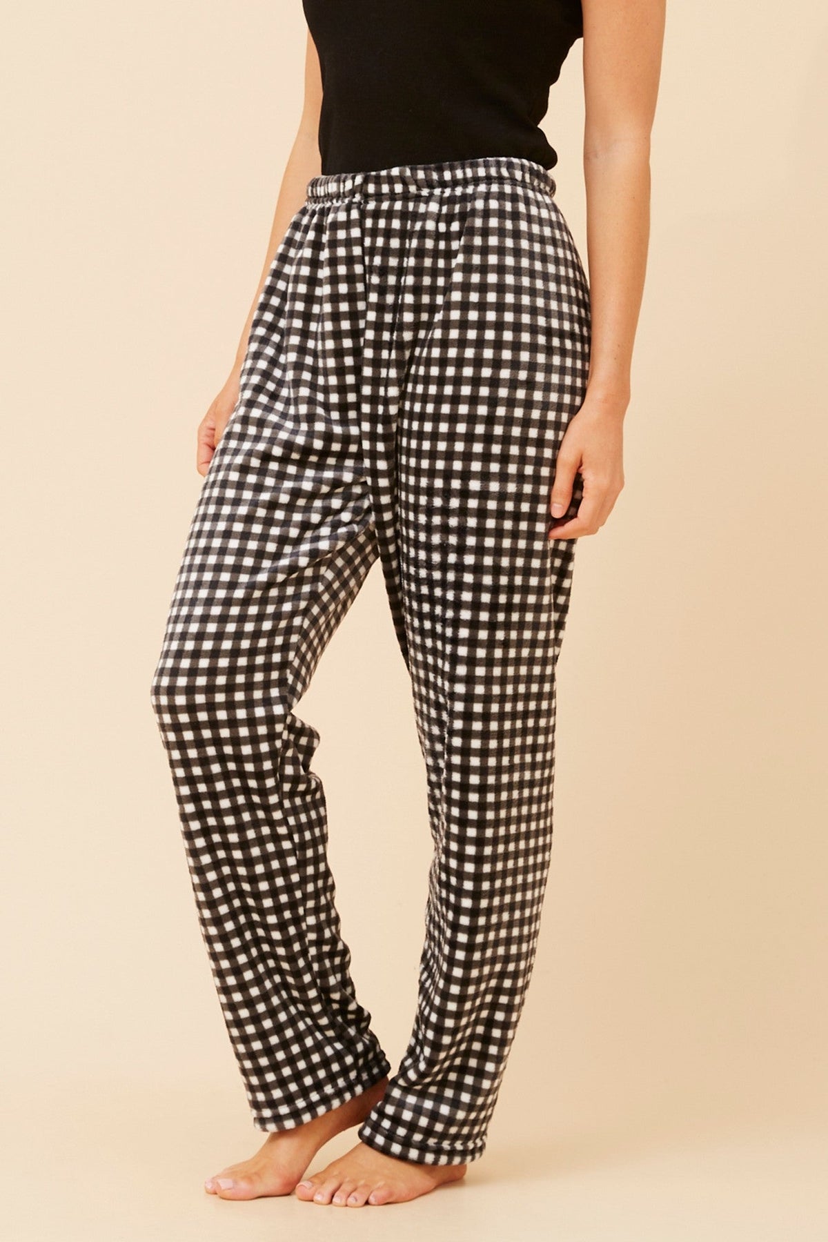 LEE CHECK PRINT PYJAMA PANTS (Multi Black)