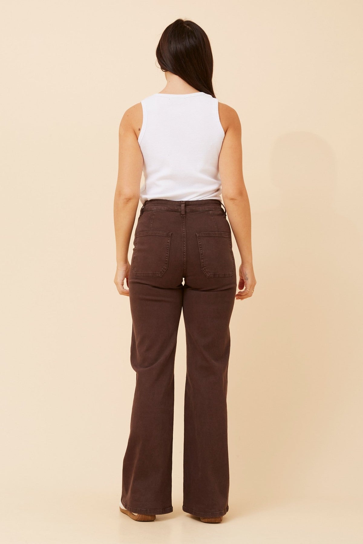 EMMETT BOOTCUT DENIM PANTS (Chocolate)