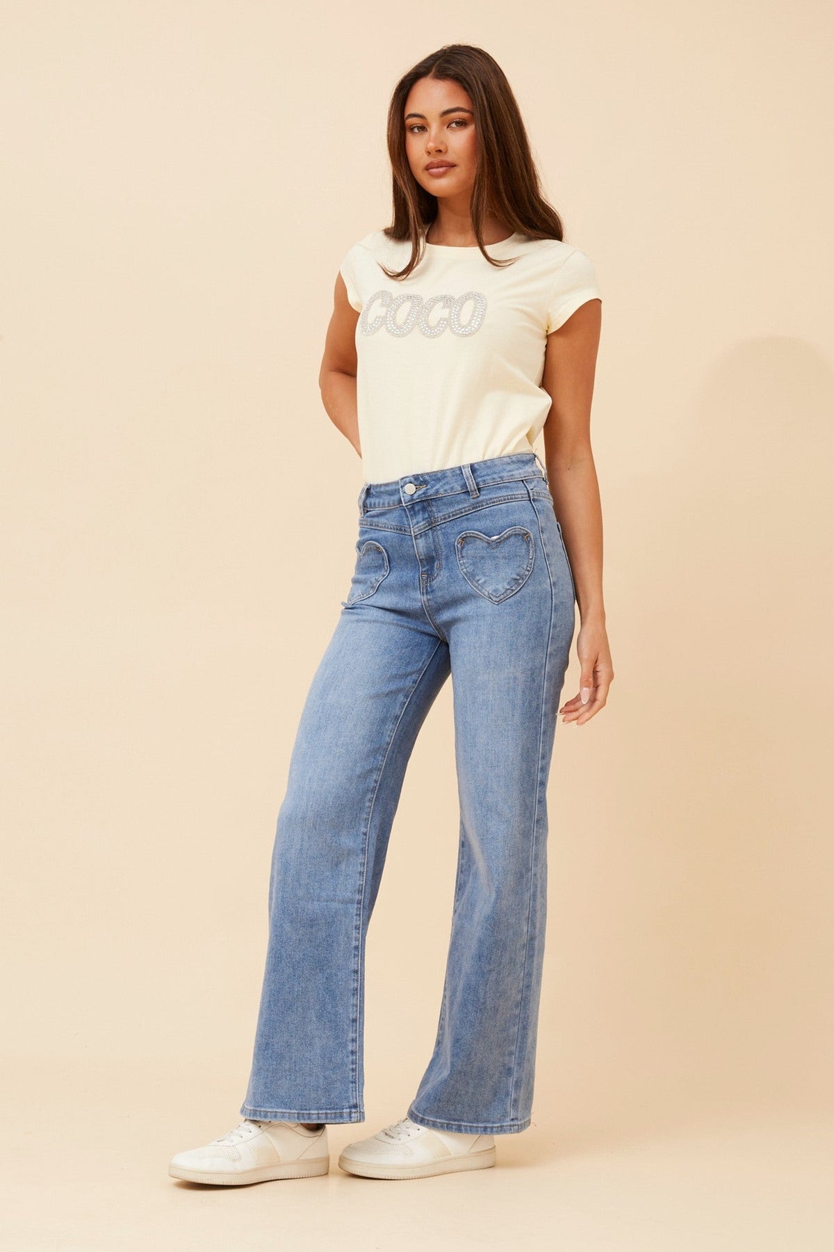 KELILAH WIDE LEG PANTS (Blue)