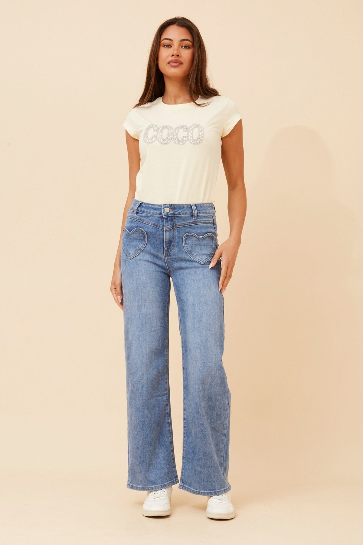 KELILAH WIDE LEG PANTS (Blue)