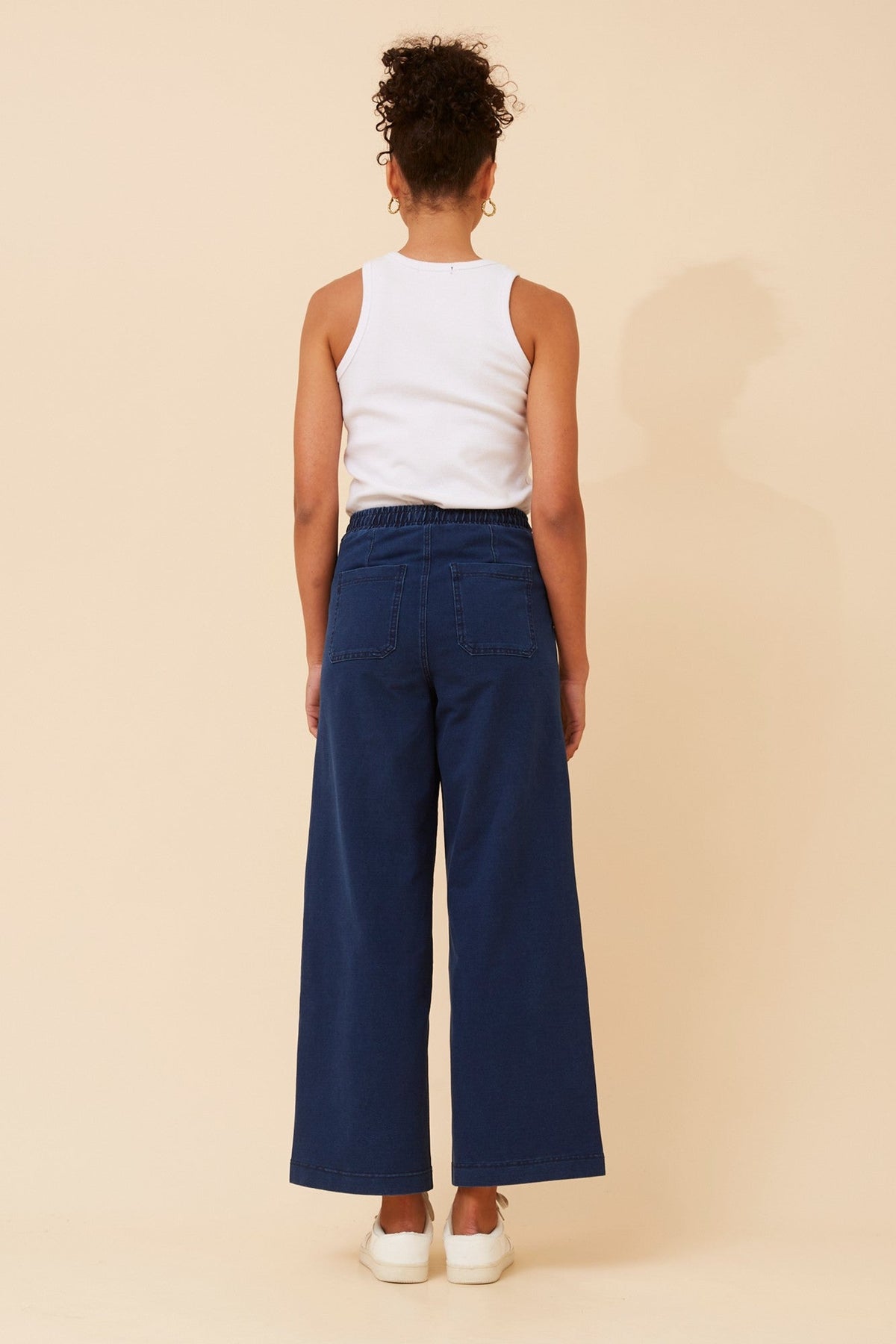 INFINITY VIVICA WIDE LEG DENIM PANTS (Dark Denim)