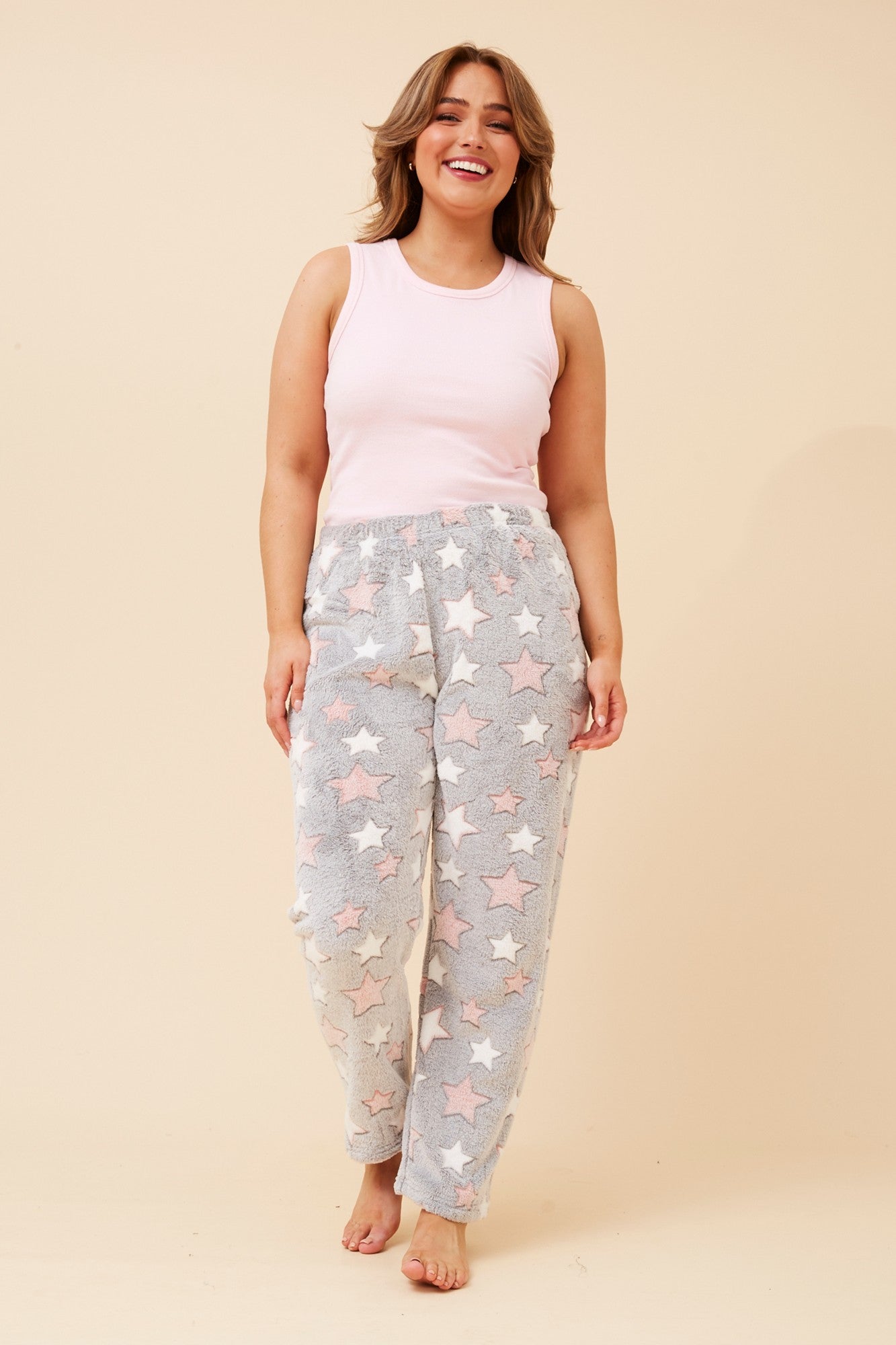 LEE STAR PRINT PYJAMA PANTS (Grey)