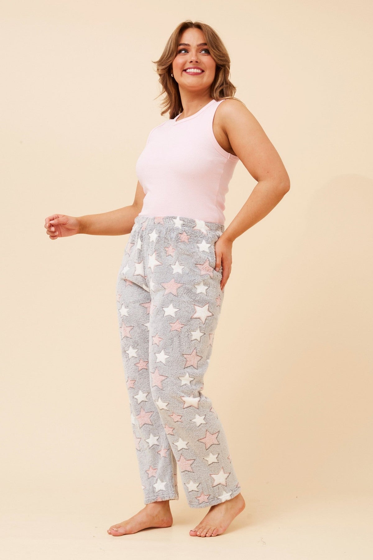 LEE STAR PRINT PYJAMA PANTS (Grey)