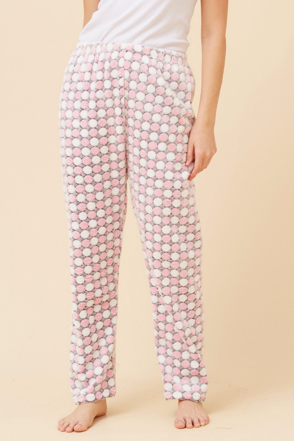 LEE POLKA DOT PRINT PYJAMA PANTS (Pink)
