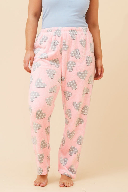 LEE HEART PRINT PYJAMA PANTS (Multi Pink)