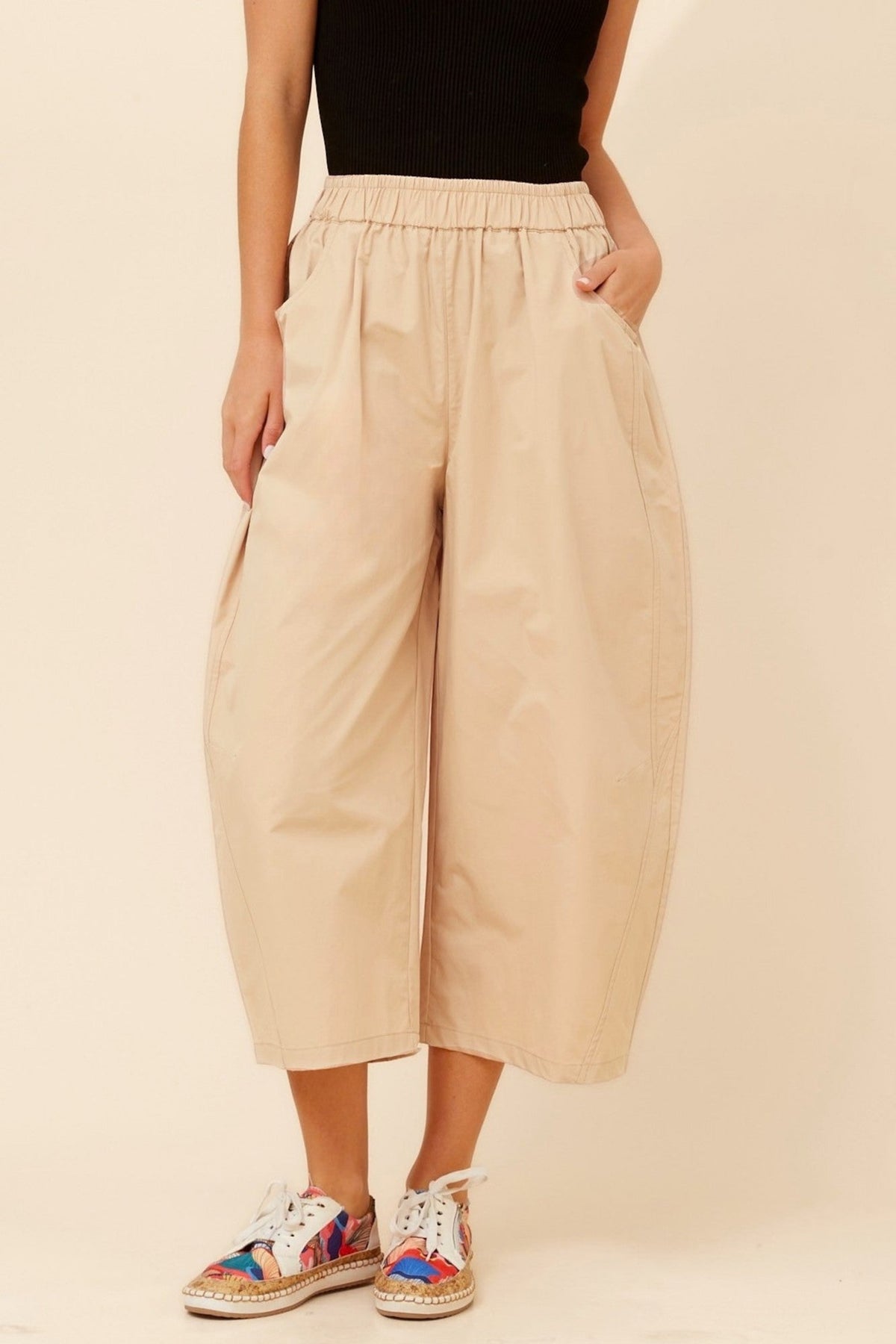Caroline Morgan Australia OLIVET SOLID BARREL PANTS (Clay)