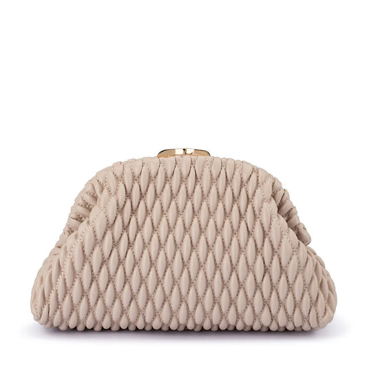 Olga Berg PAIGE Textured Clutch (Red)