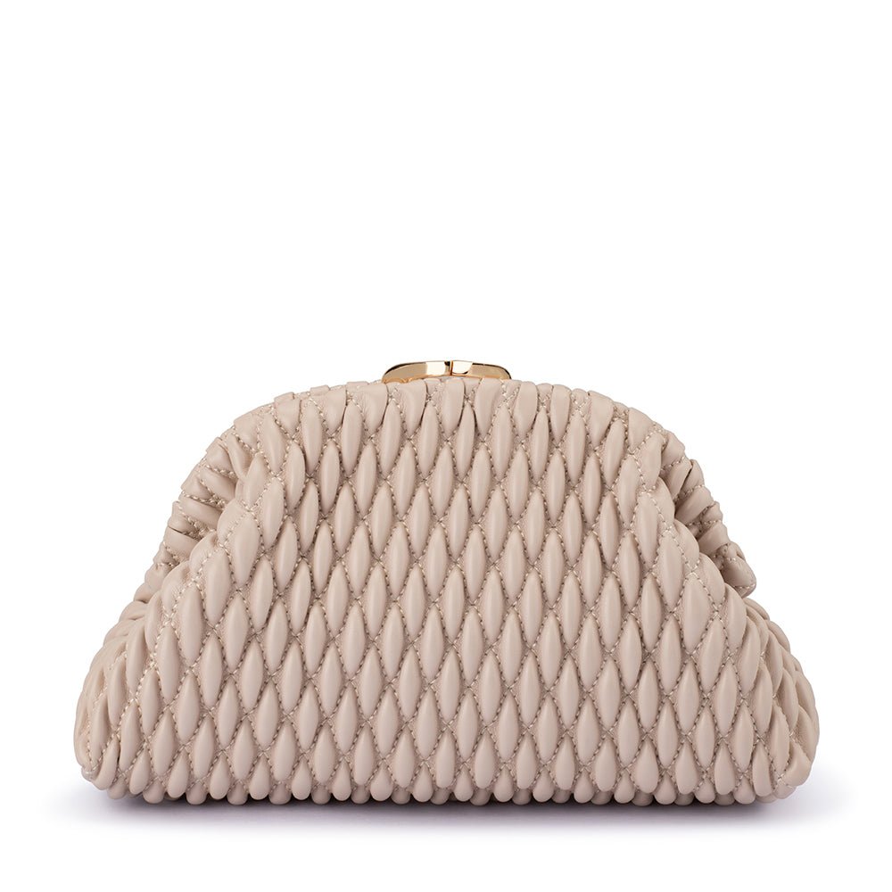 Olga Berg PAIGE Textured Clutch (Red)