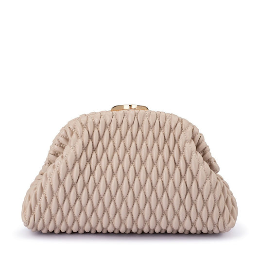 Olga Berg PAIGE Textured Clutch (Red)