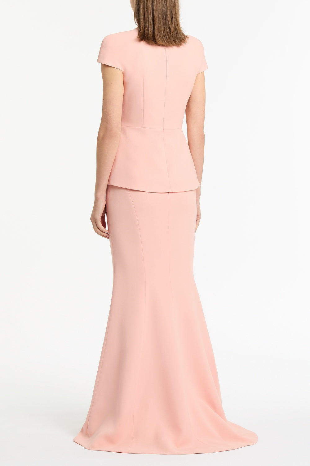 Carla Zampatti Pale Rose Crepe Cap Sleeve Tie Top (Pink)