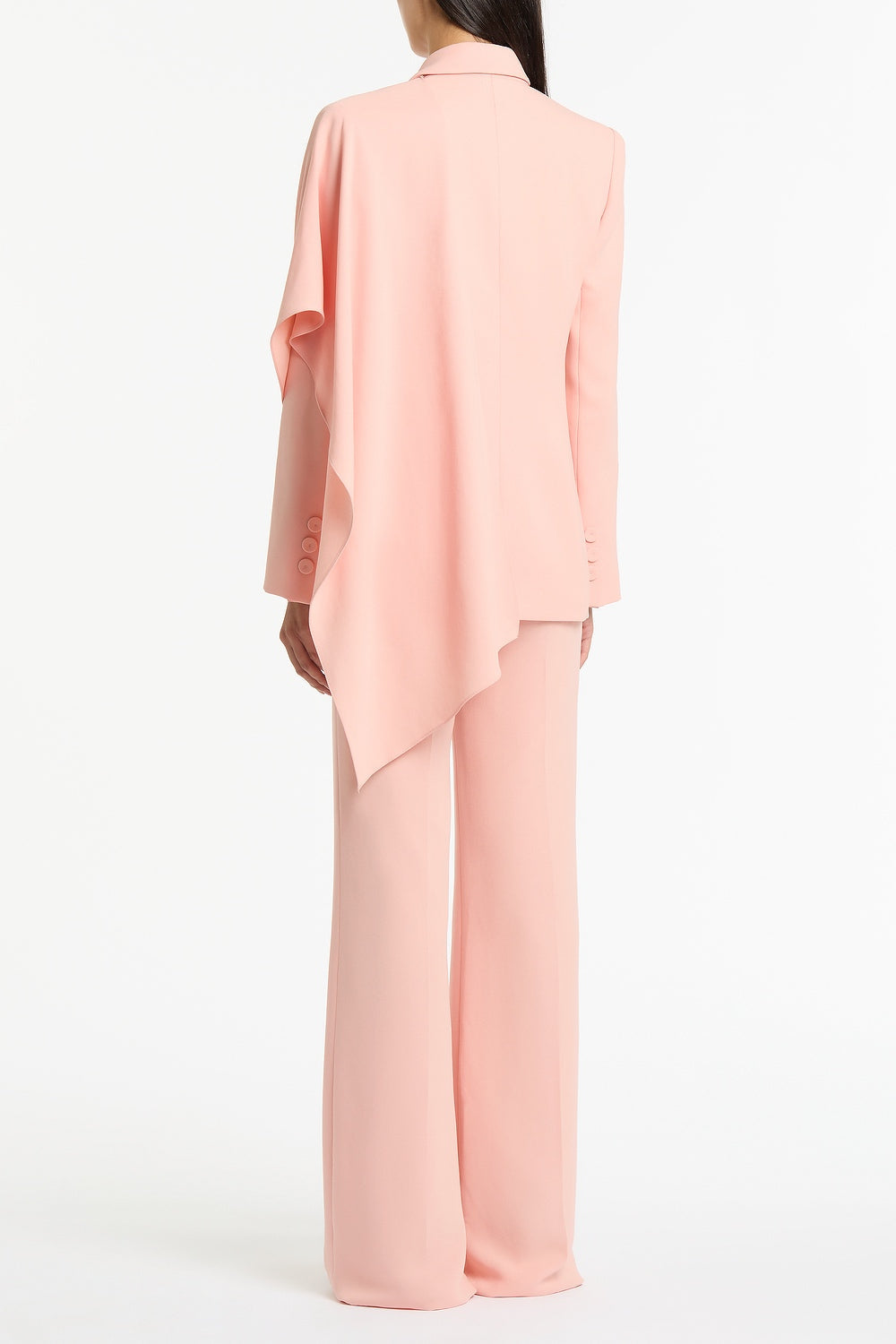 Carla Zampatti Pale Rose Crepe Scarf Jacket (Pink)