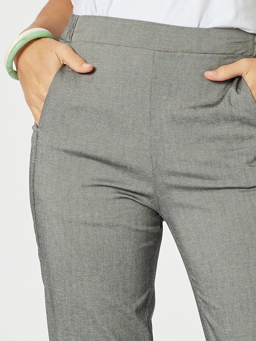 Clarity Parachute Stitch Detail Pant (Grey Marle)