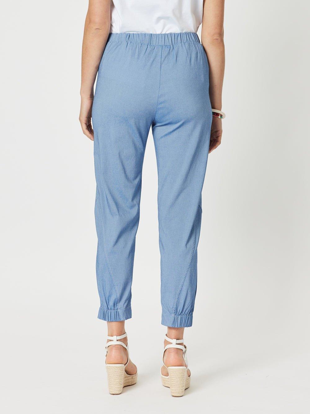 Clarity Parachute Stitch Detail Pant (Indigo Marle)