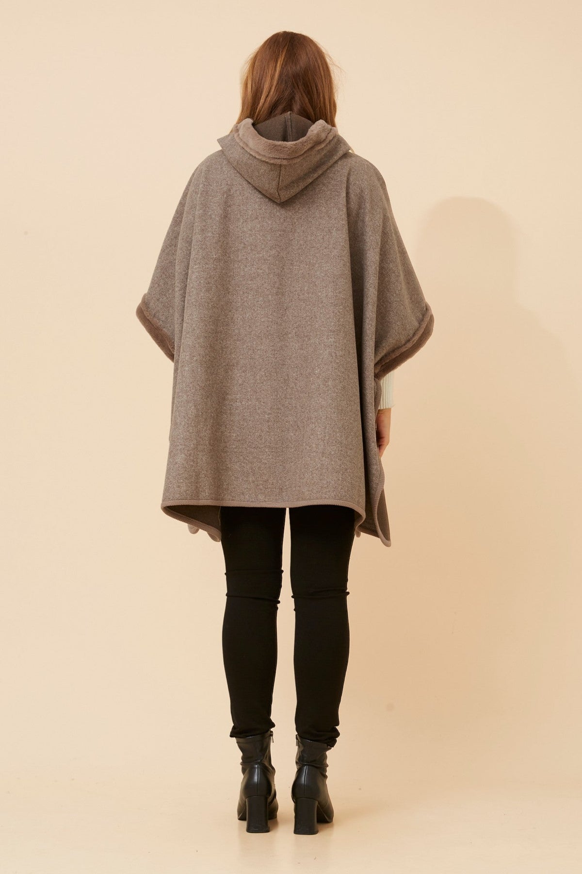 Caroline Morgan Australia AMBERLYN SOLID PONCHO (Chocolate)