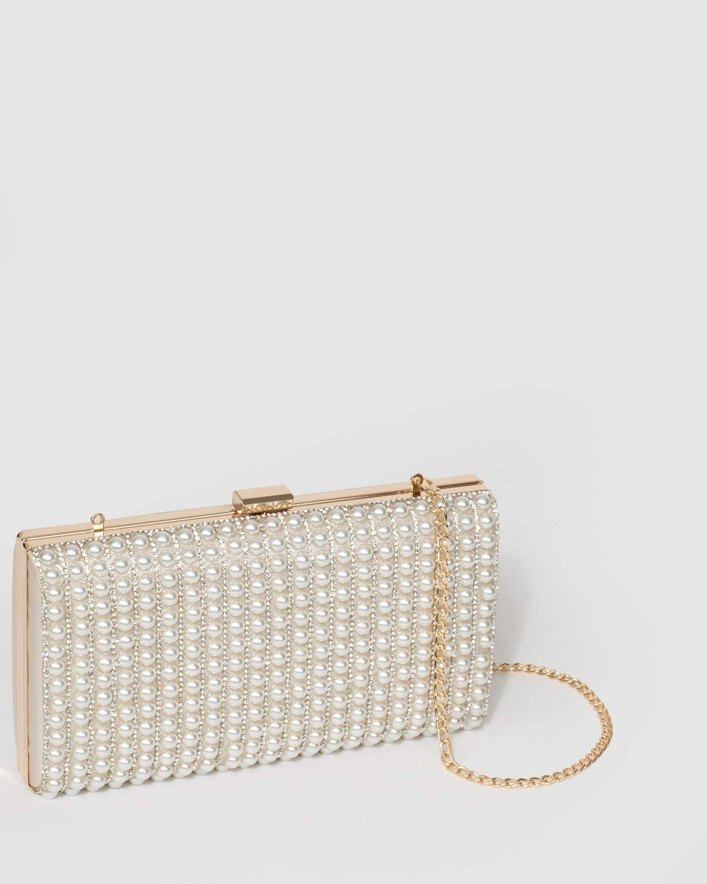 Colette by Colette Hayman Thalia Hardcase Clutch Bag (Pearl)