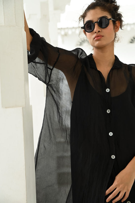 Piaf Coat- Silk Organza
