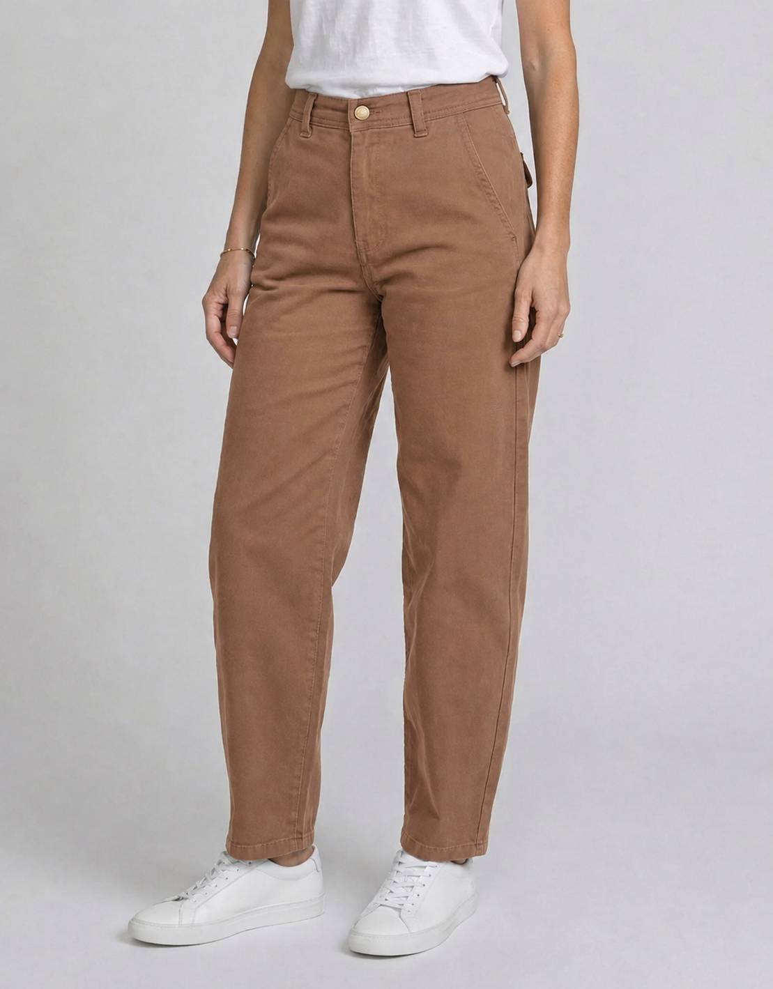 132 Fashion Piper Barrel Jeans (Warm Tan)