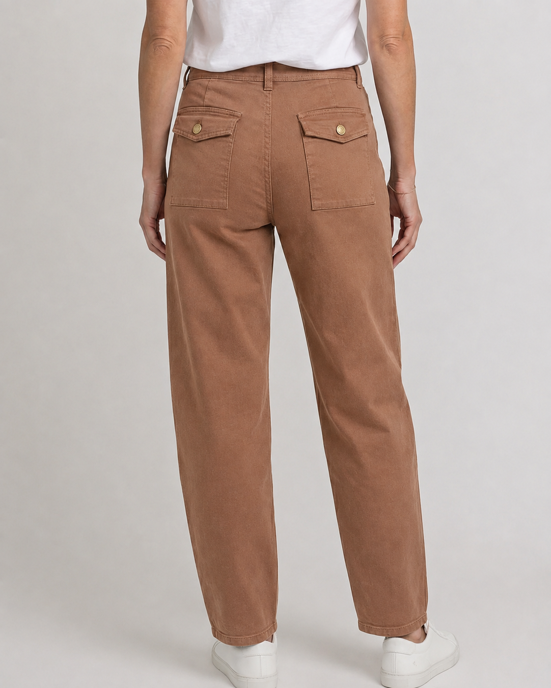132 Fashion Piper Barrel Jeans (Warm Tan)