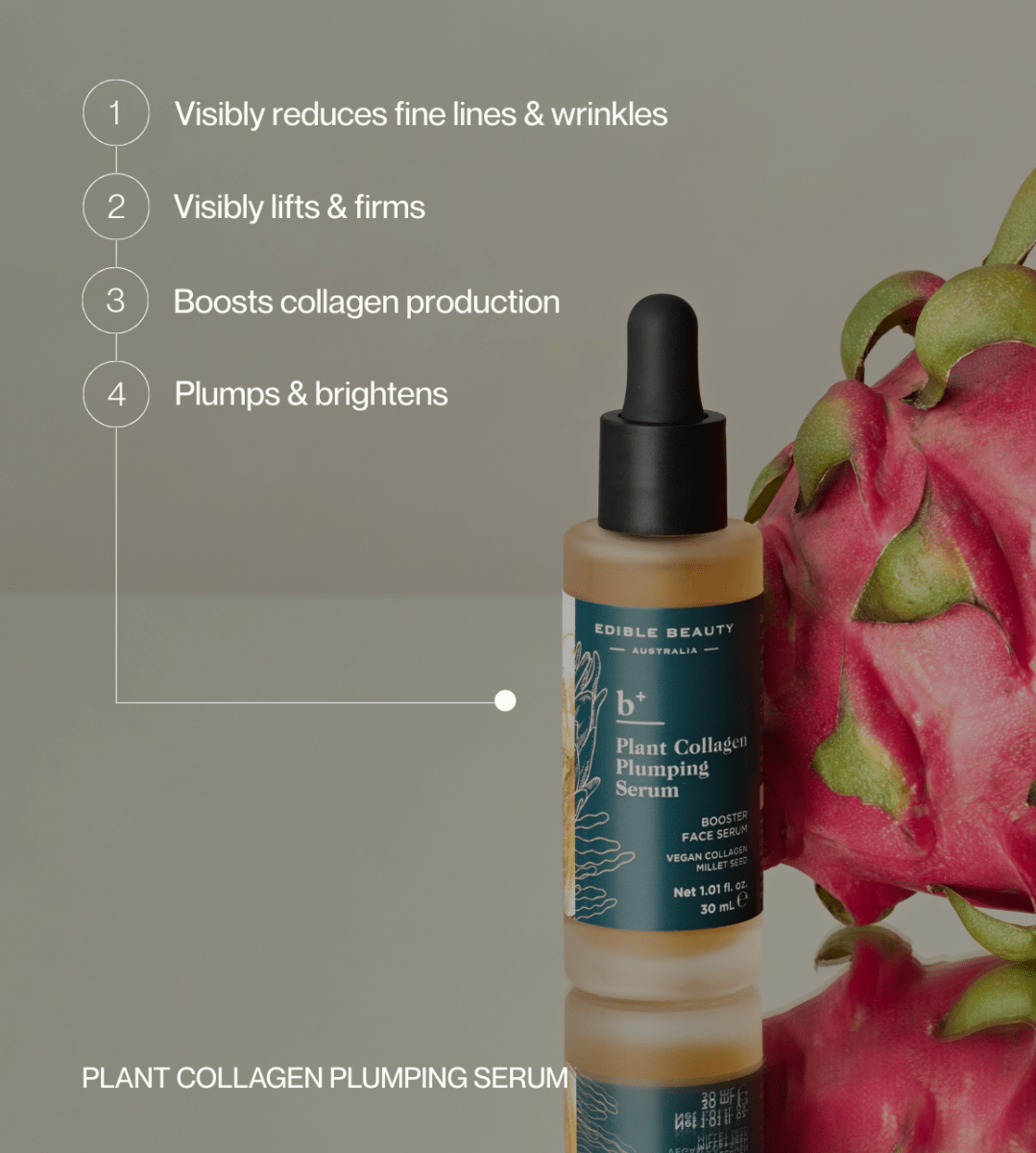 Edible Beauty Plant Collagen Plumping Booster Serum
