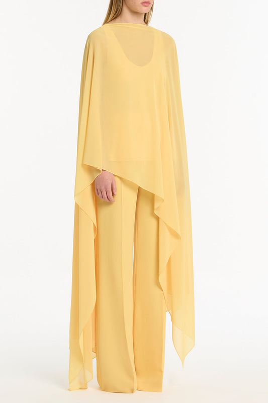 Carla Zampatti Pollen Georgette Cascata Wrap (Yellow)