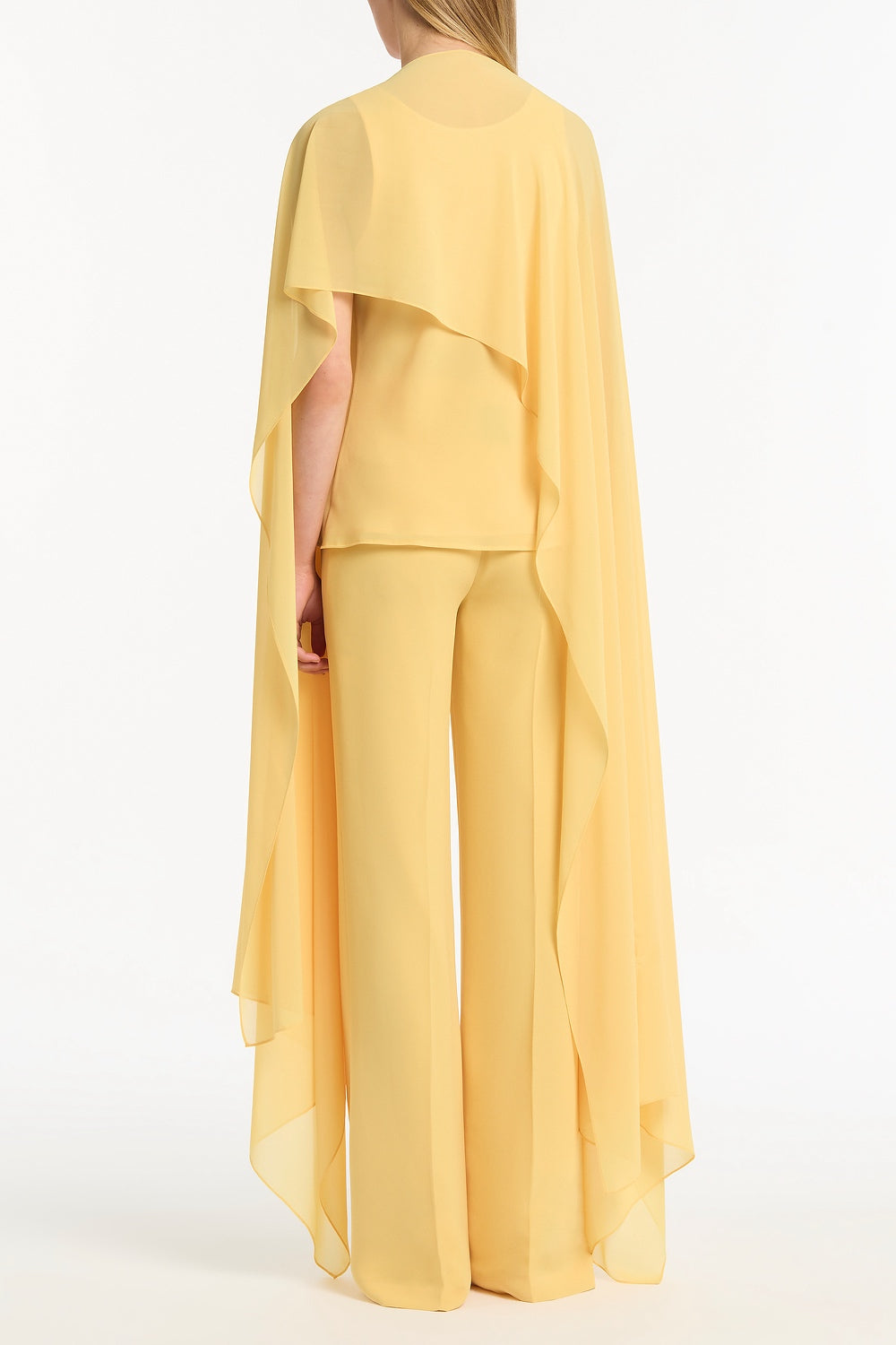 Carla Zampatti Pollen Georgette Cascata Wrap (Yellow)