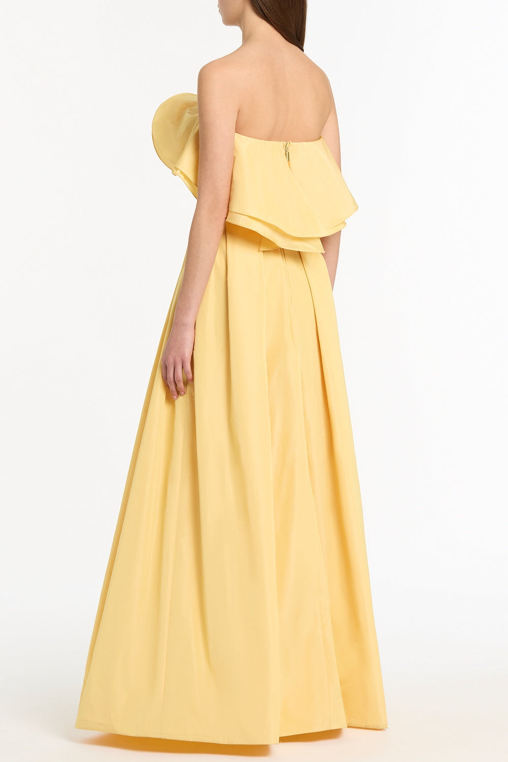 Carla Zampatti Pollen Taffeta Bubble Maxi Skirt (Yellow)