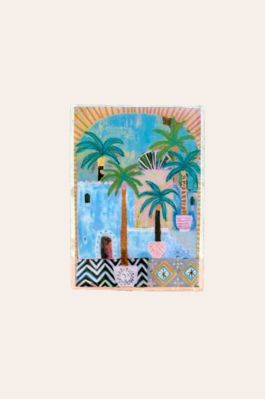 Image of Artwork. Productname: Art Tile | Potted Palms Small in Sml colour by brand - Kabana