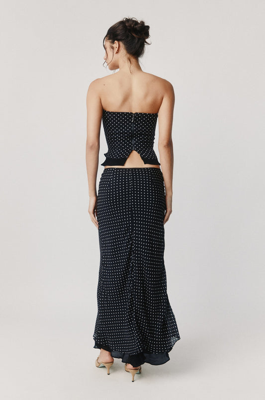 Priya Corset Top (Polka Dot)