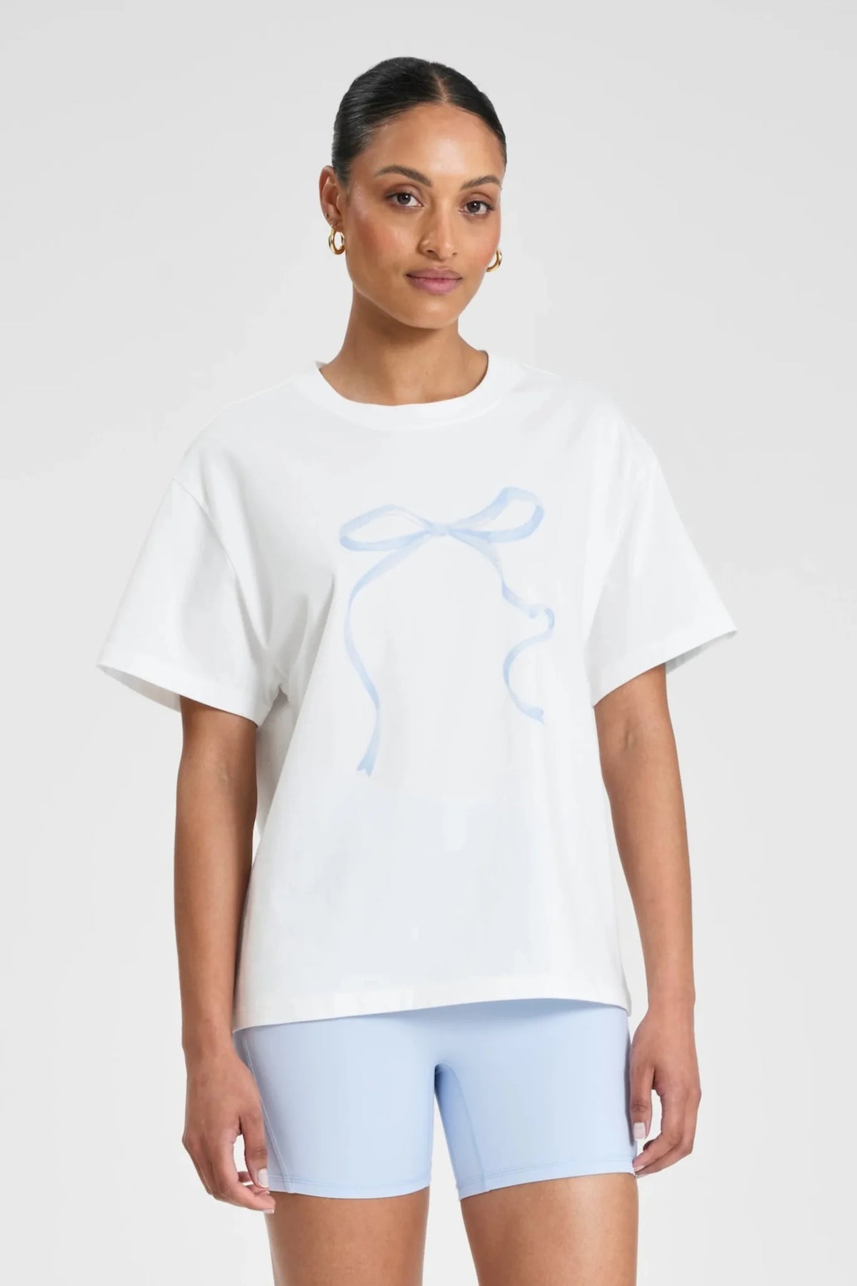 Image of T-Shirts. Product name - ALLFENIX Probably at Pilates Tee in Blue colour by brand - All Fenix