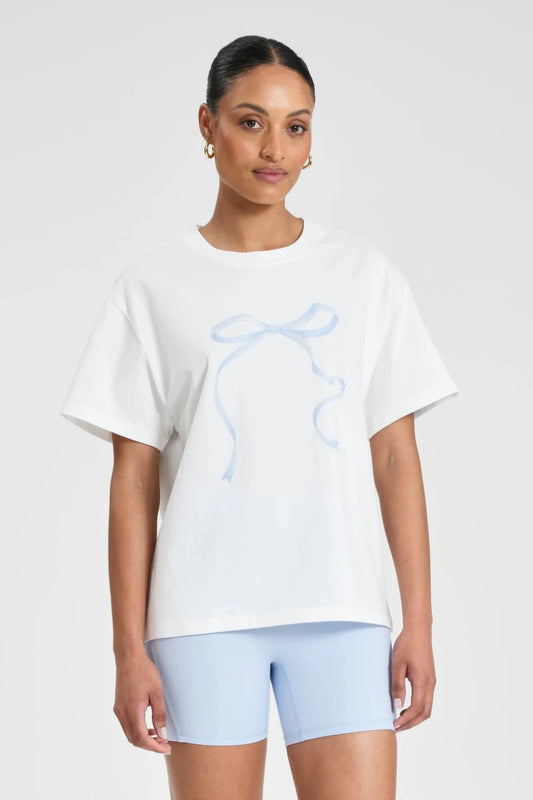 Image of T-Shirts. Product name - ALLFENIX Probably at Pilates Tee in Blue colour by brand - All Fenix