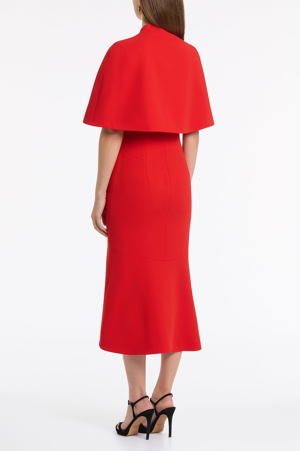Carla Zampatti Crepe Short Cape (Red)