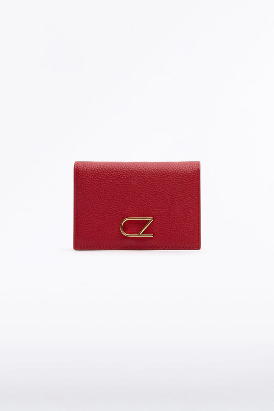 Image of Bags. Product name - Red Cz Card Case in Red colour by brand - Carla Zampatti