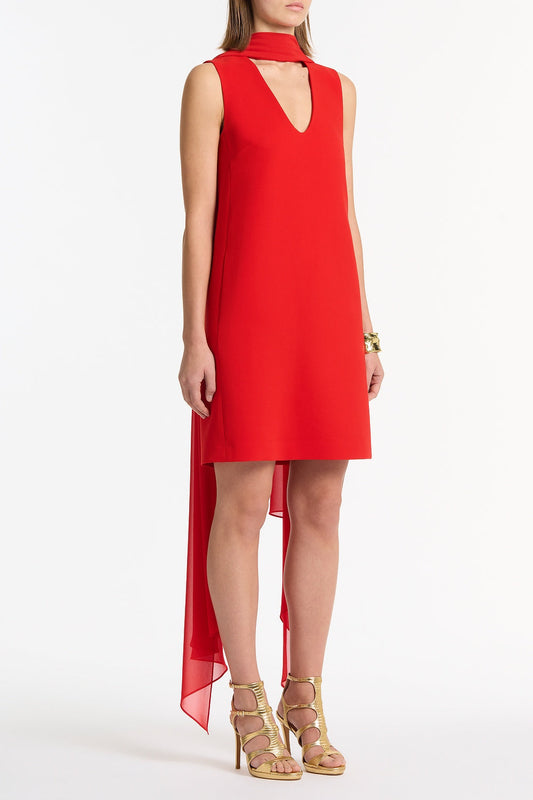 Carla Zampatti Georgette Scarf (Red)