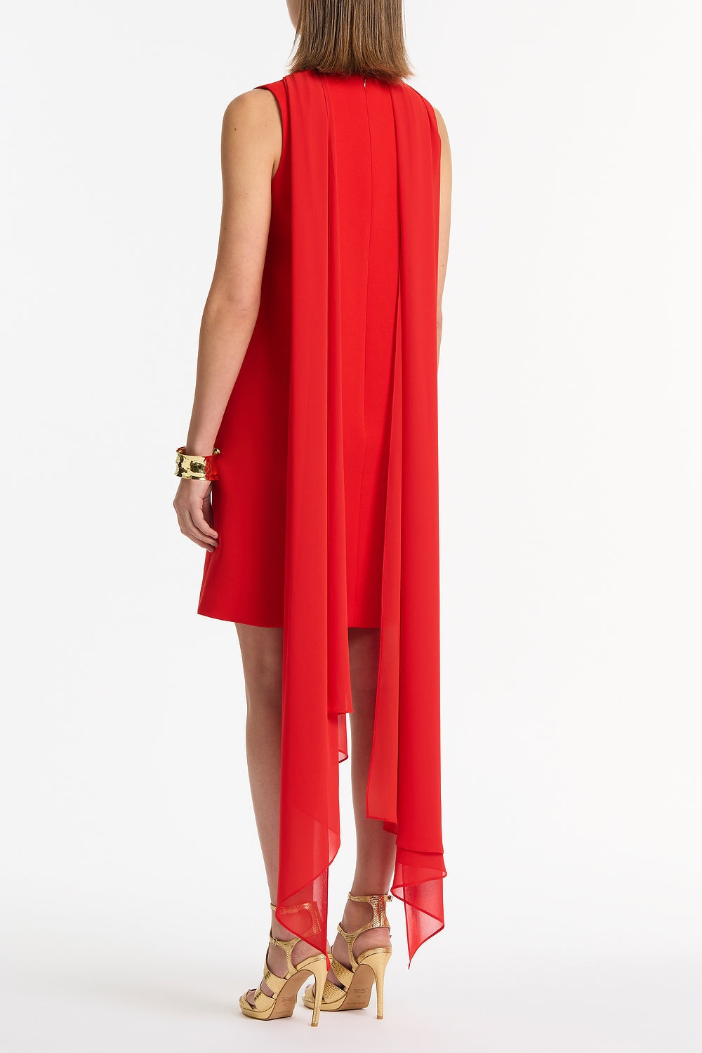 Carla Zampatti Georgette Scarf (Red)