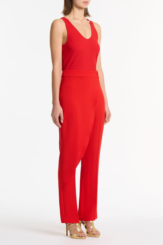 Carla Zampatti Georgette Scoop Neck Cami (Red)