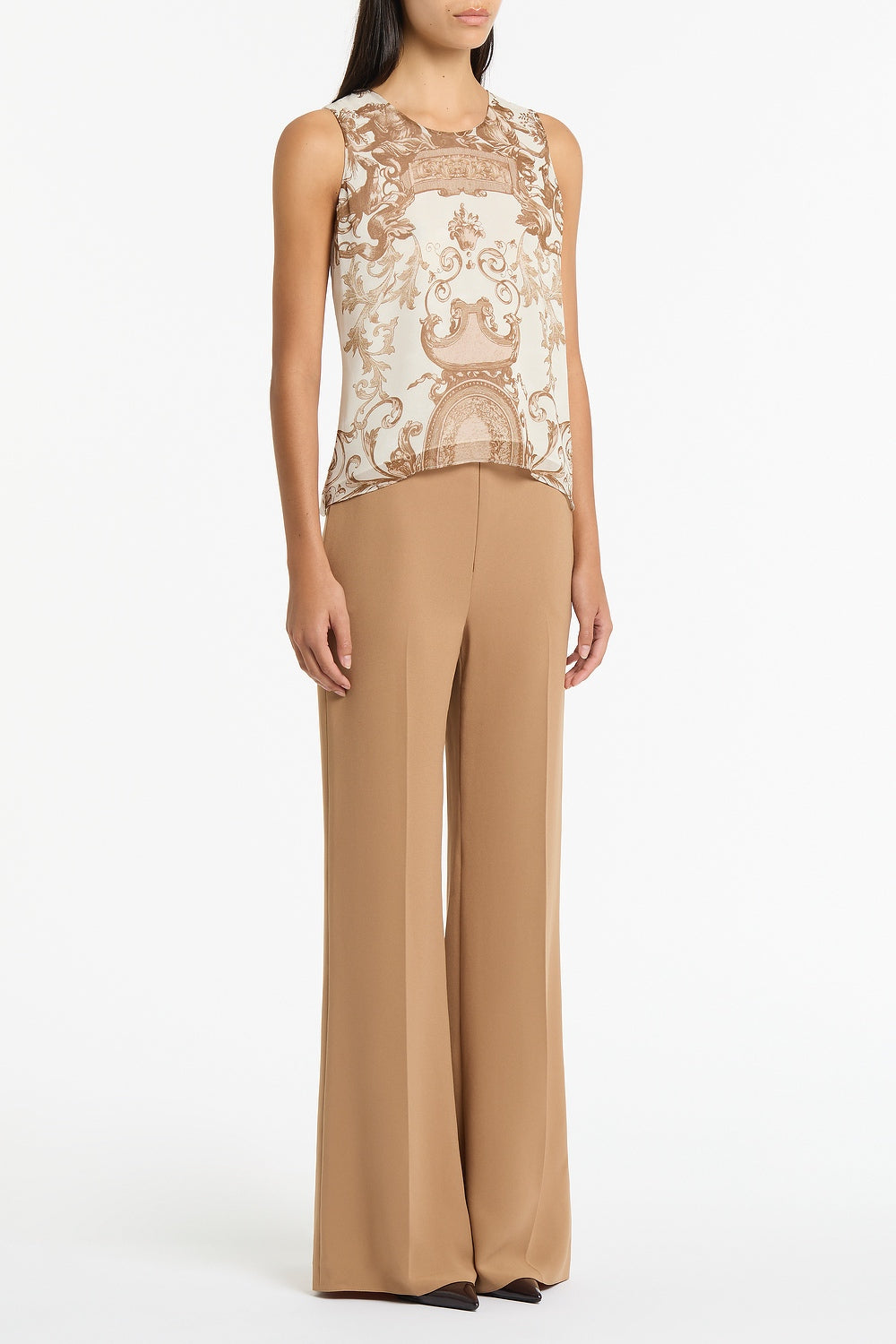 Carla Zampatti Renaissance Georgette Cami (Natural)