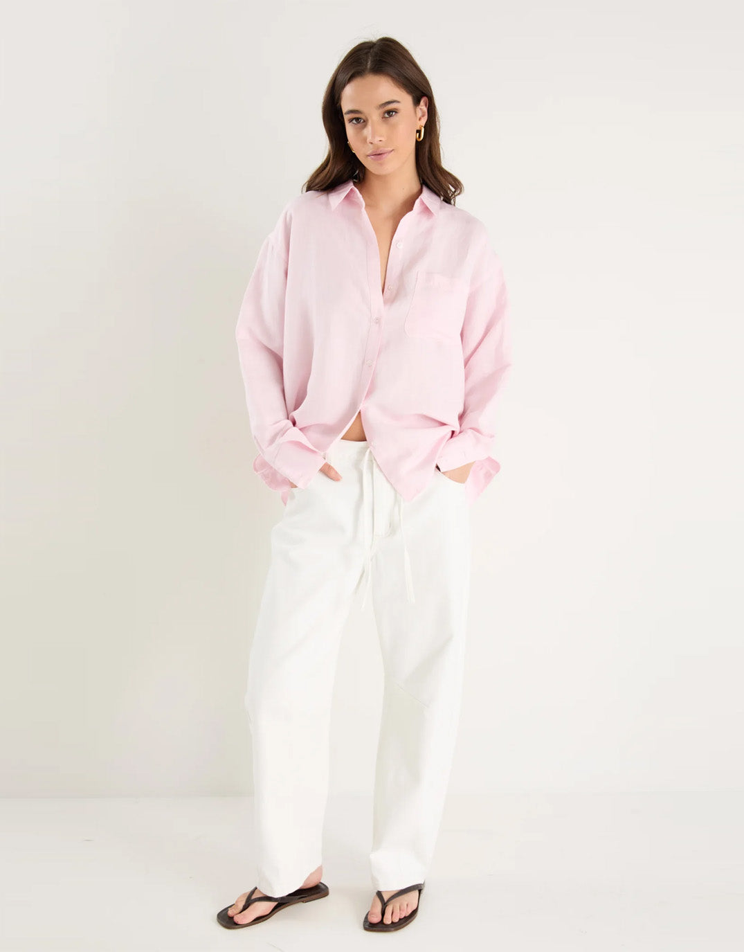 Re:Union The Label Exalted Oversized Shirt (Pale Pink)