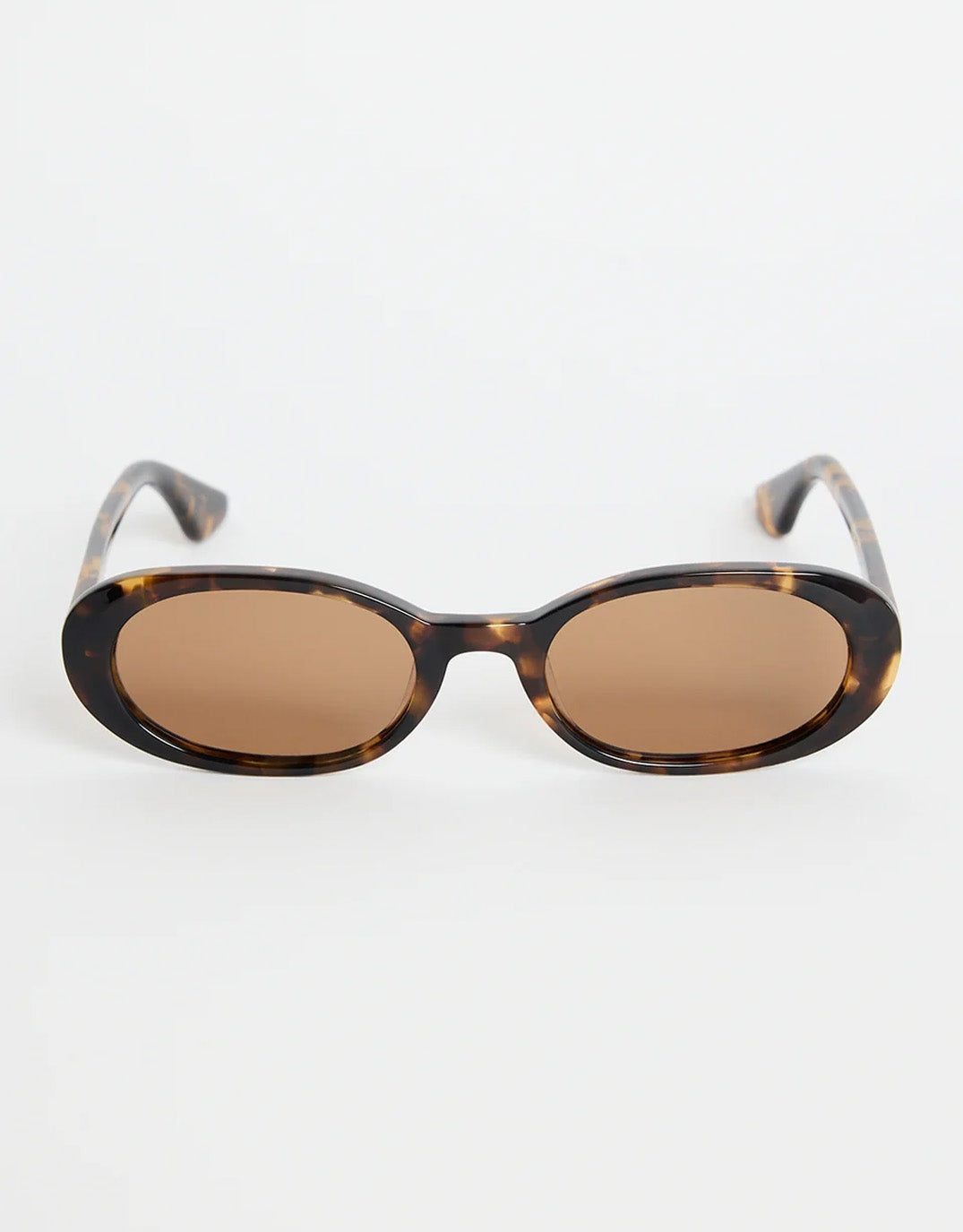 Image of Sunglasses. Product name - Sydney Narrow Oval Sunglasses Tort in Tort colour by brand - Re:Union The Label