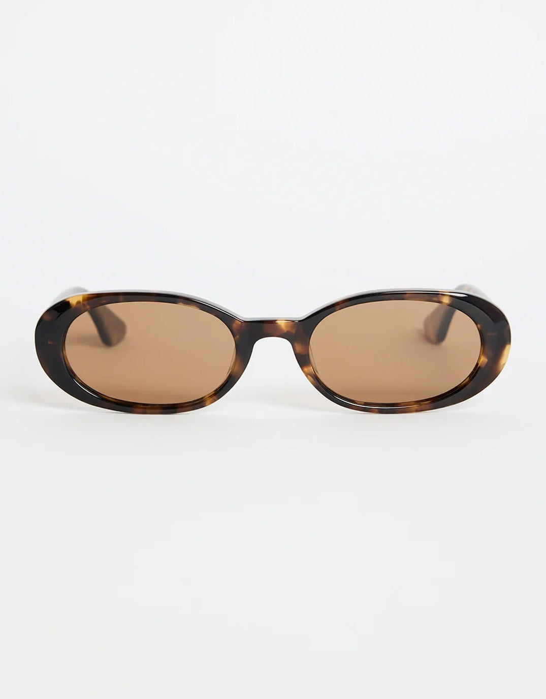 Re:Union The Label Sydney Narrow Oval Sunglasses (Tort)