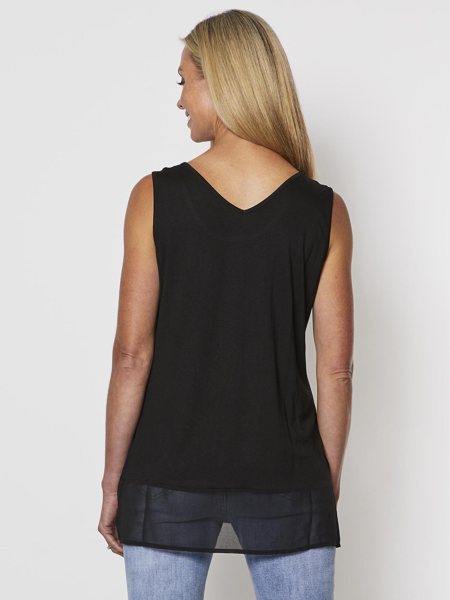 Threadz Reversible Tank (Black)