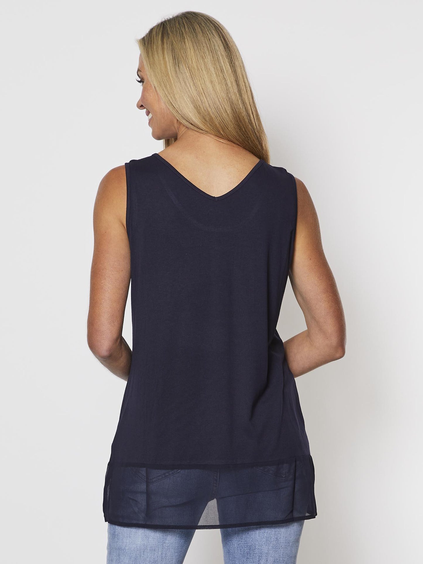 Threadz Reversible Tank (Navy)