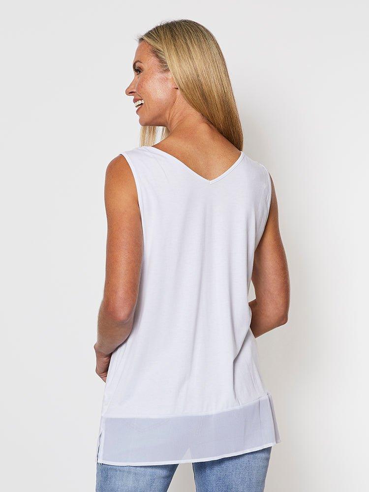 Threadz Reversible Tank (White)