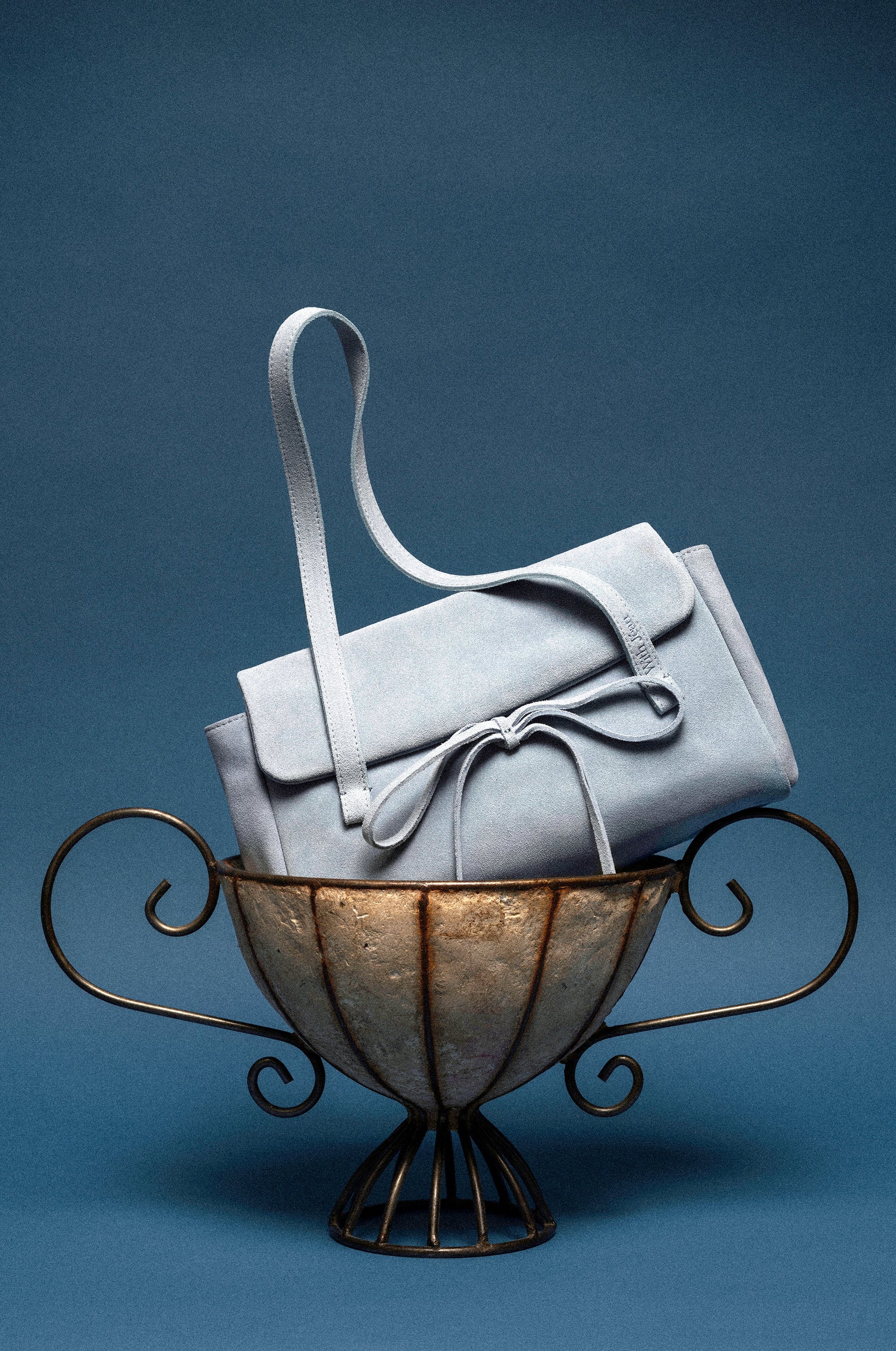 Image of Bags. Product name - Romy Bag in Powder Blue colour by brand - With Jéan