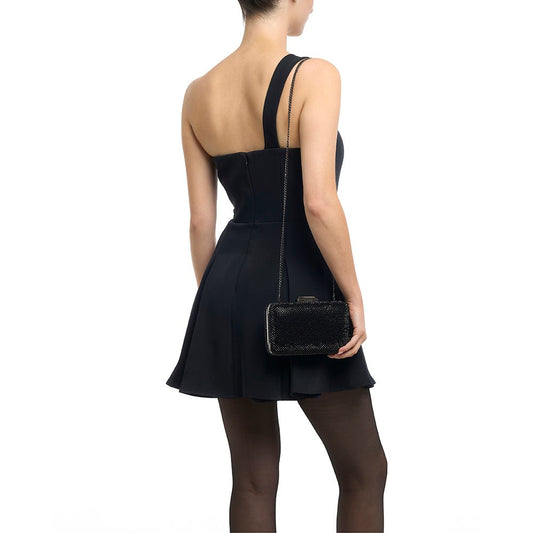 Image of Bags. Product name - RONNY Crystal Mesh Clutch in Black colour by brand - Olga Berg