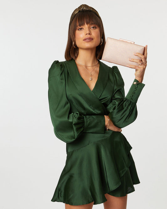 Image of Clutch Bags. Productname: Colette Rose Gold Jaimi Clutch Bag in Rose Gold colour by brand - Colette