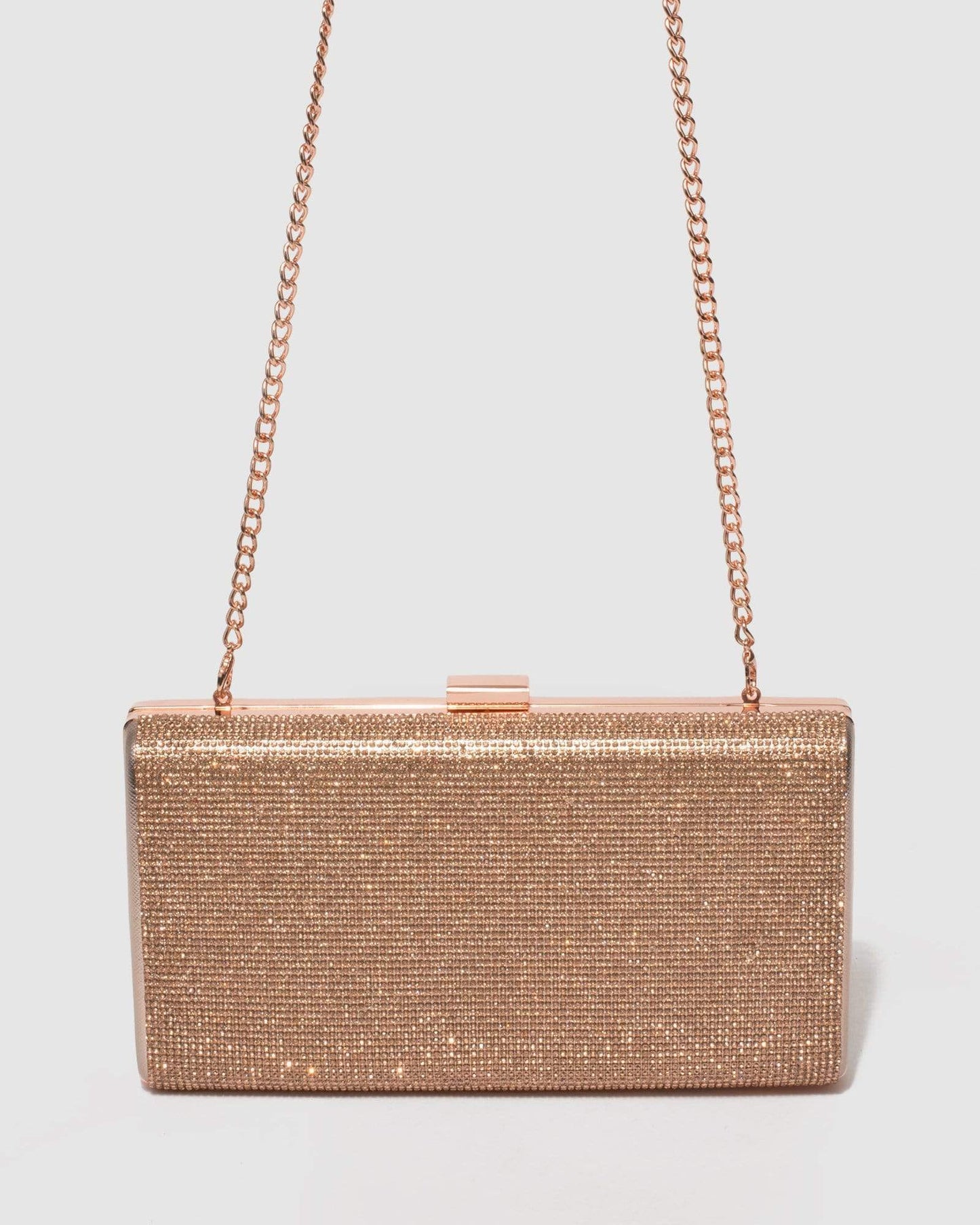 Colette by Colette Hayman Margot Hardware Clutch Bag (Rose Gold)